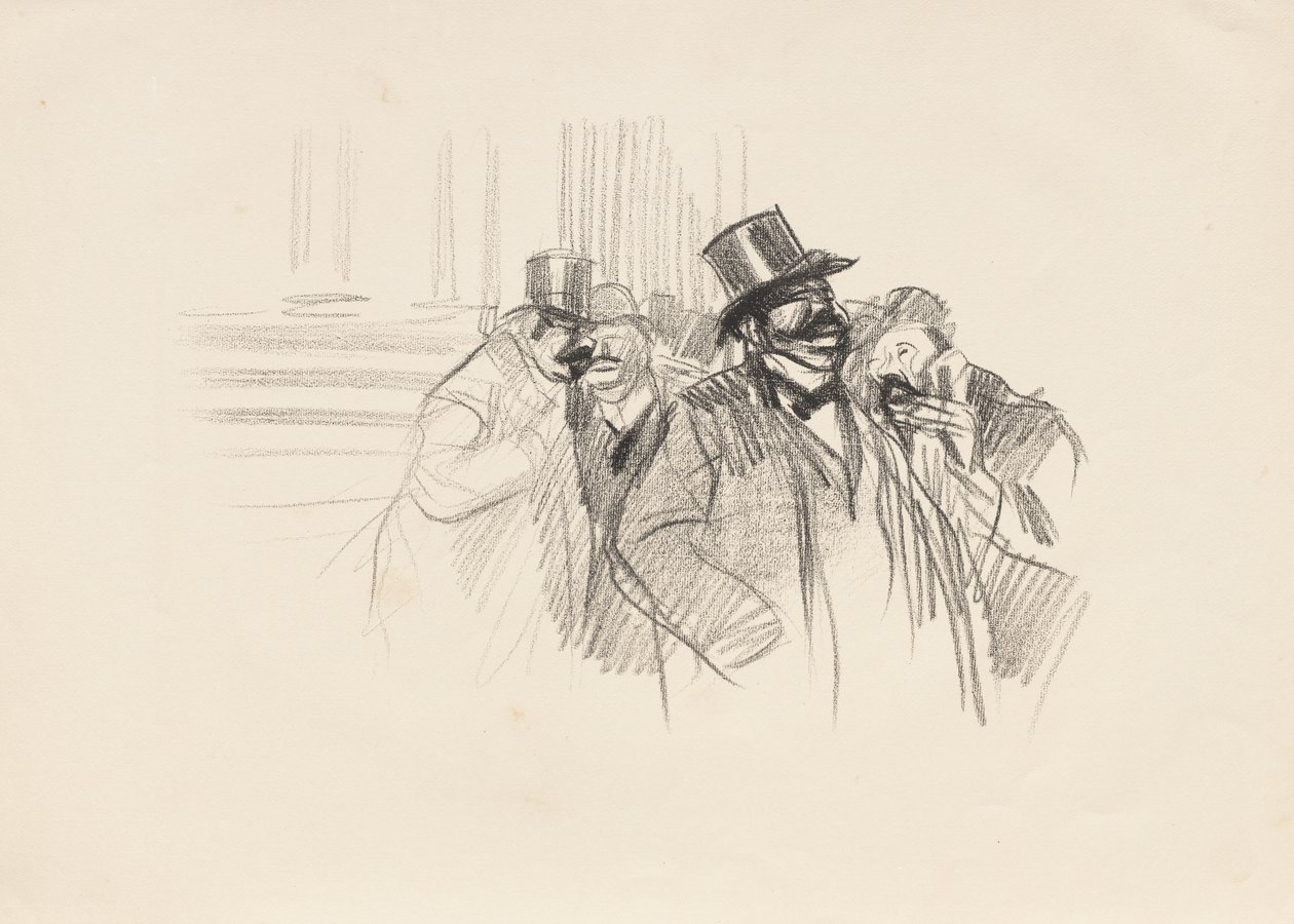 På börsen, c. 1900. av Jean Louis Forain
