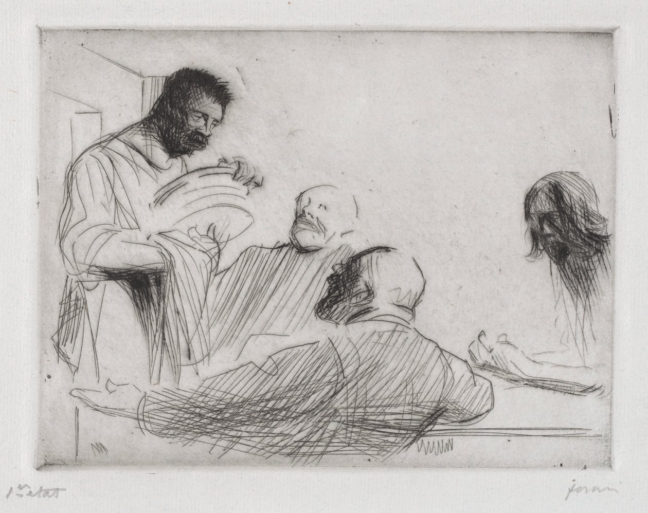 Innan middagen på Emmaus av Jean Louis Forain