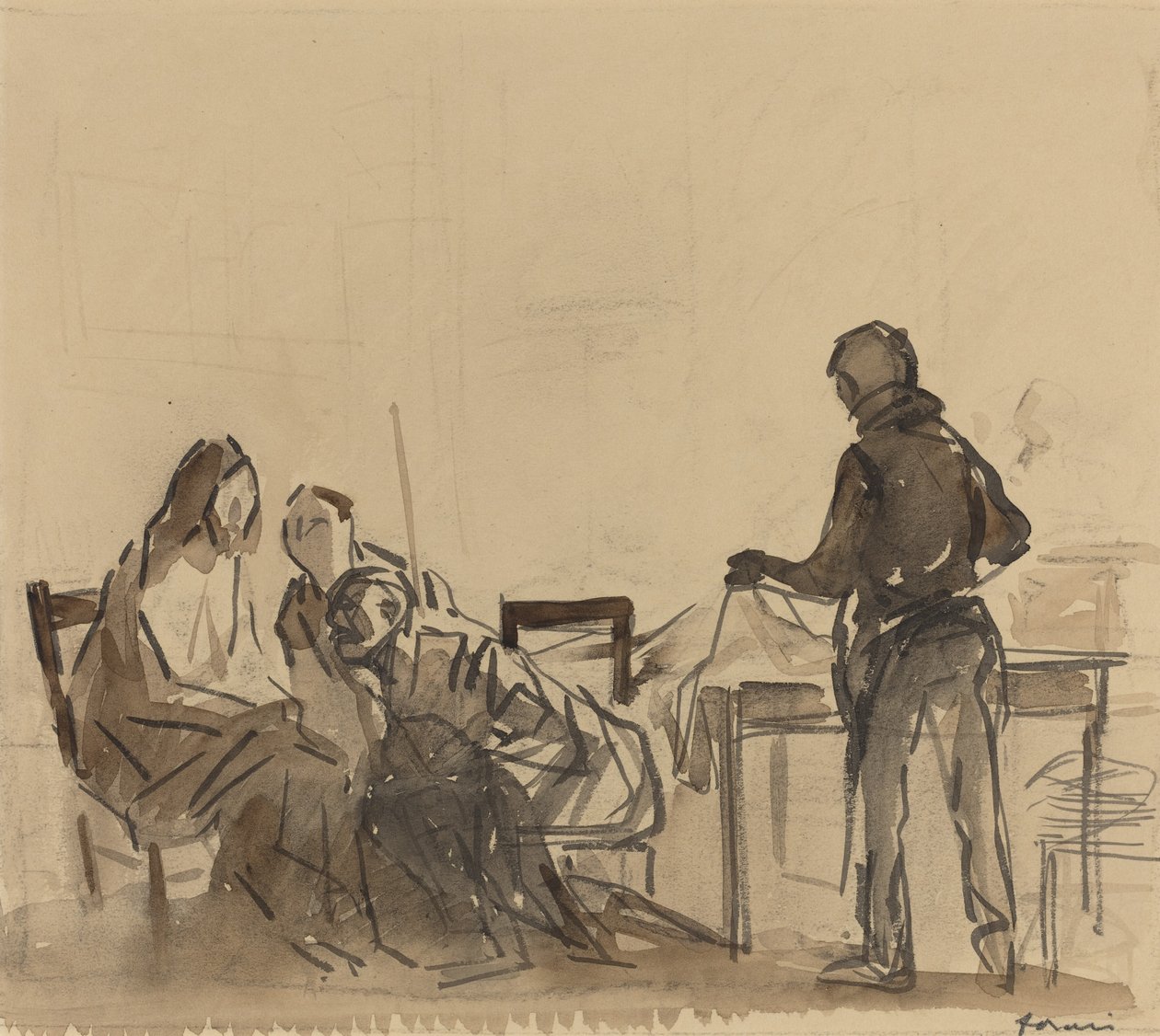 Före repasten i Emmaus, ca. 1910. av Jean Louis Forain