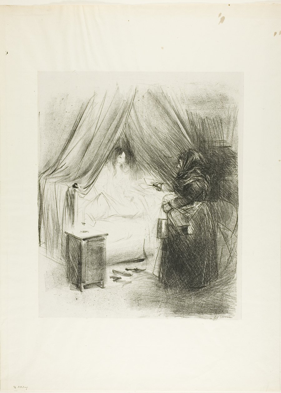 Frukost (vertikal tallrik) av Jean Louis Forain