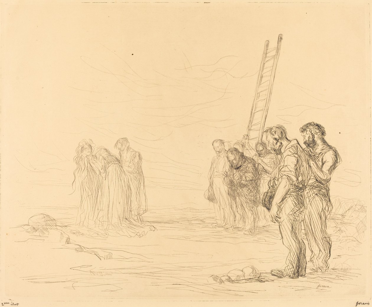 Golgata (första tallriken) av Jean Louis Forain