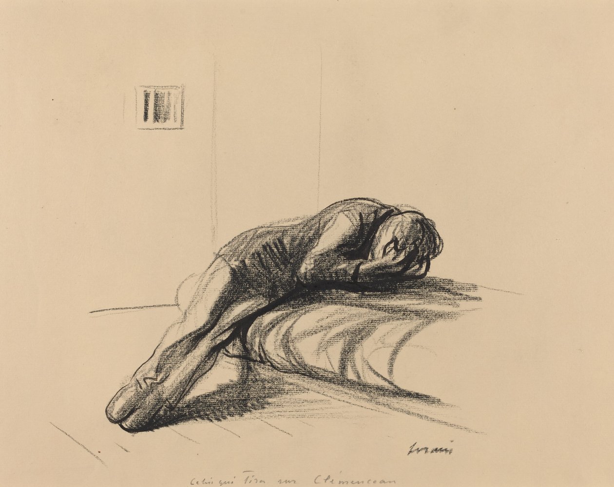 Den som sköt Clemenceau, 1919 eller efter. av Jean Louis Forain
