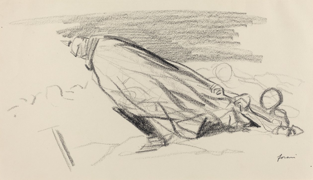 De från den första timmen. "Sire! var är vi i "fräscht och glädjefyllt krig"? ..." av Jean Louis Forain