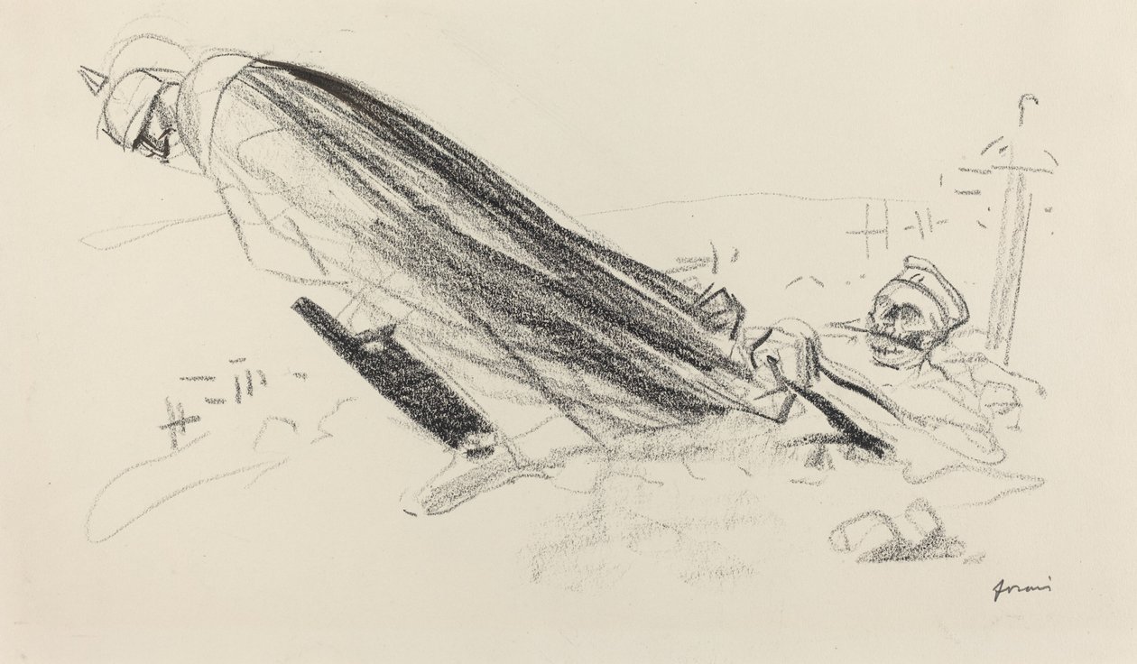 De från den första timmen. Fader! var kommer vi från det nya kriget... ..., c. 19141919. av Jean Louis Forain