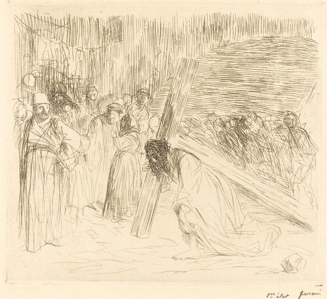 Kristus som bär korset (femte plattan) av Jean Louis Forain