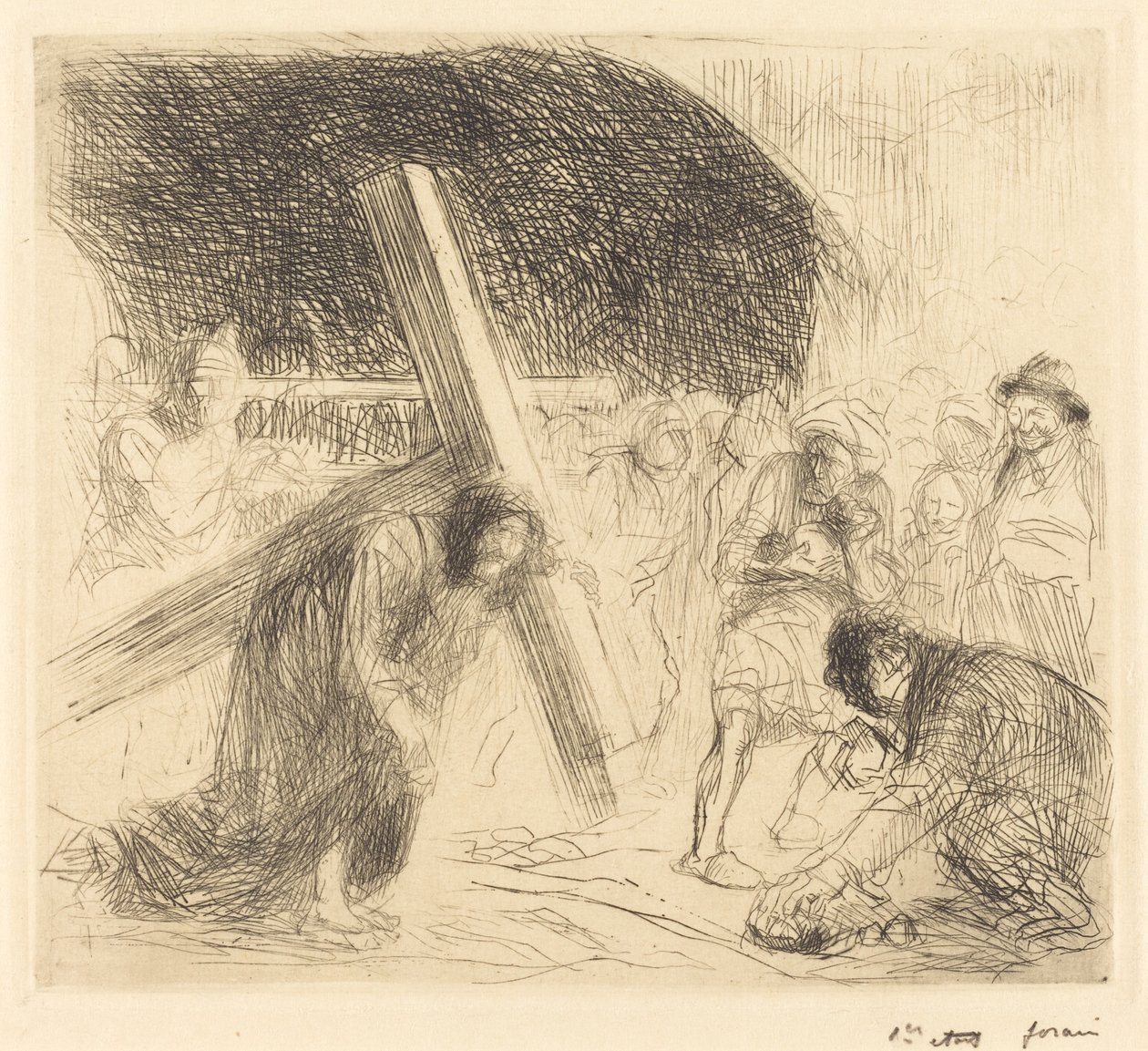 Kristus som bär korset (sjunde plattan) av Jean Louis Forain