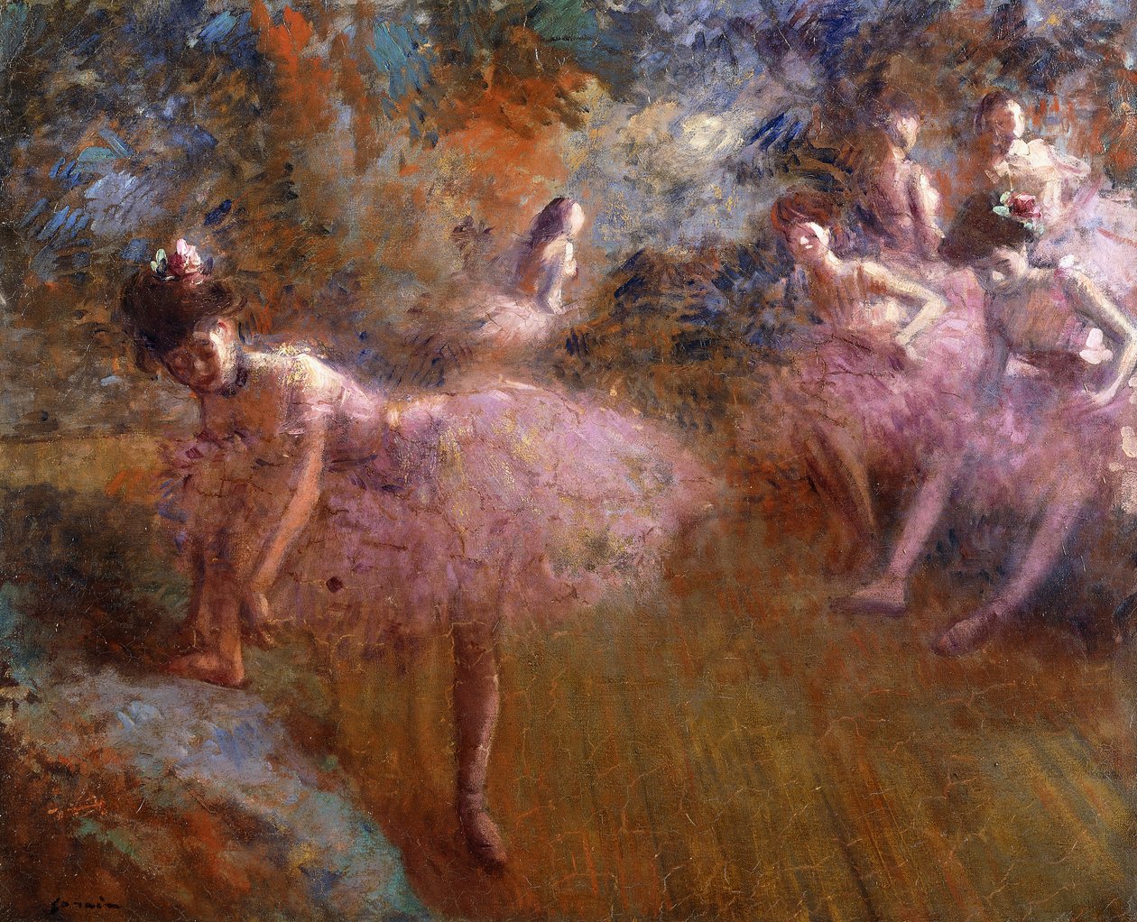 Dansare i rosa; Dansare i Rose, ca 1905 av Jean Louis Forain