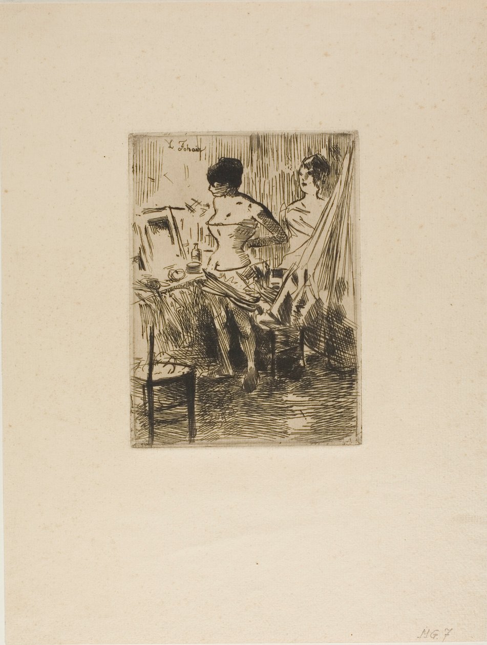 Dansare i deras omklädningsrum av Jean Louis Forain