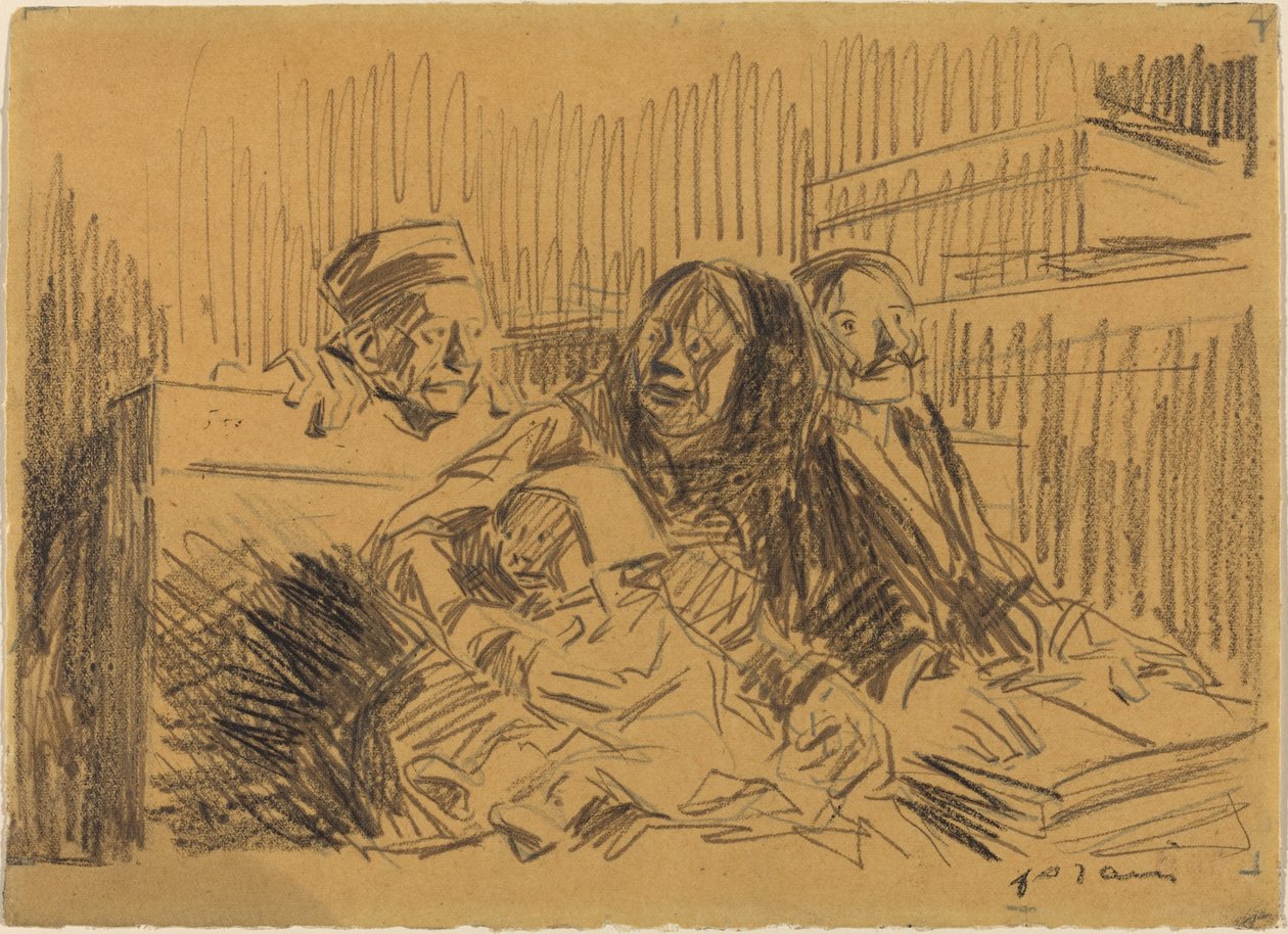 Försvarare och åtalad, c. 1908. av Jean Louis Forain