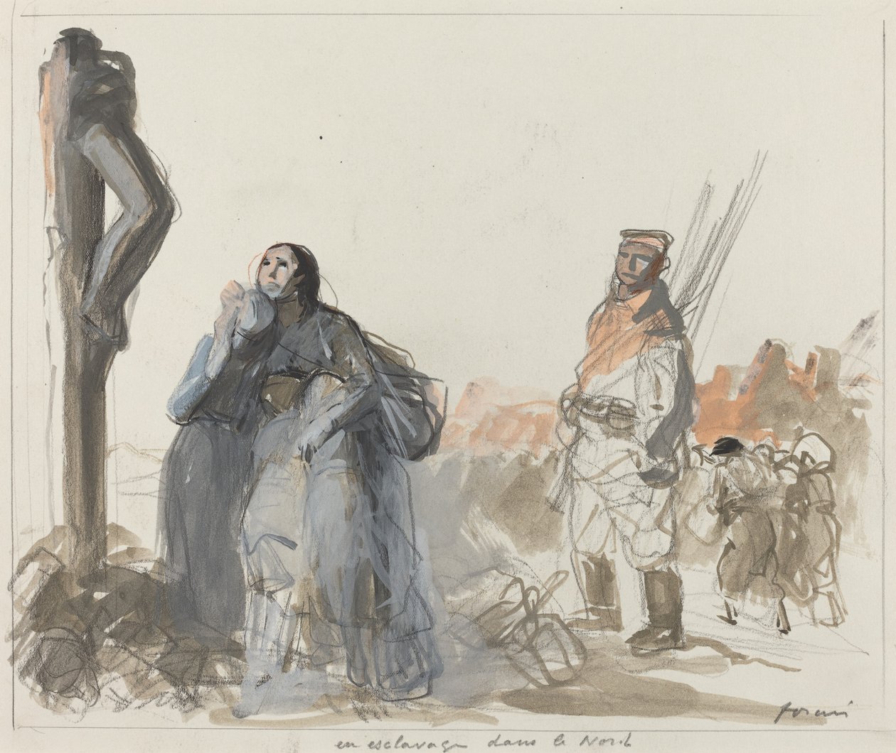 Förslavad i norr, ca. 19141919. av Jean Louis Forain