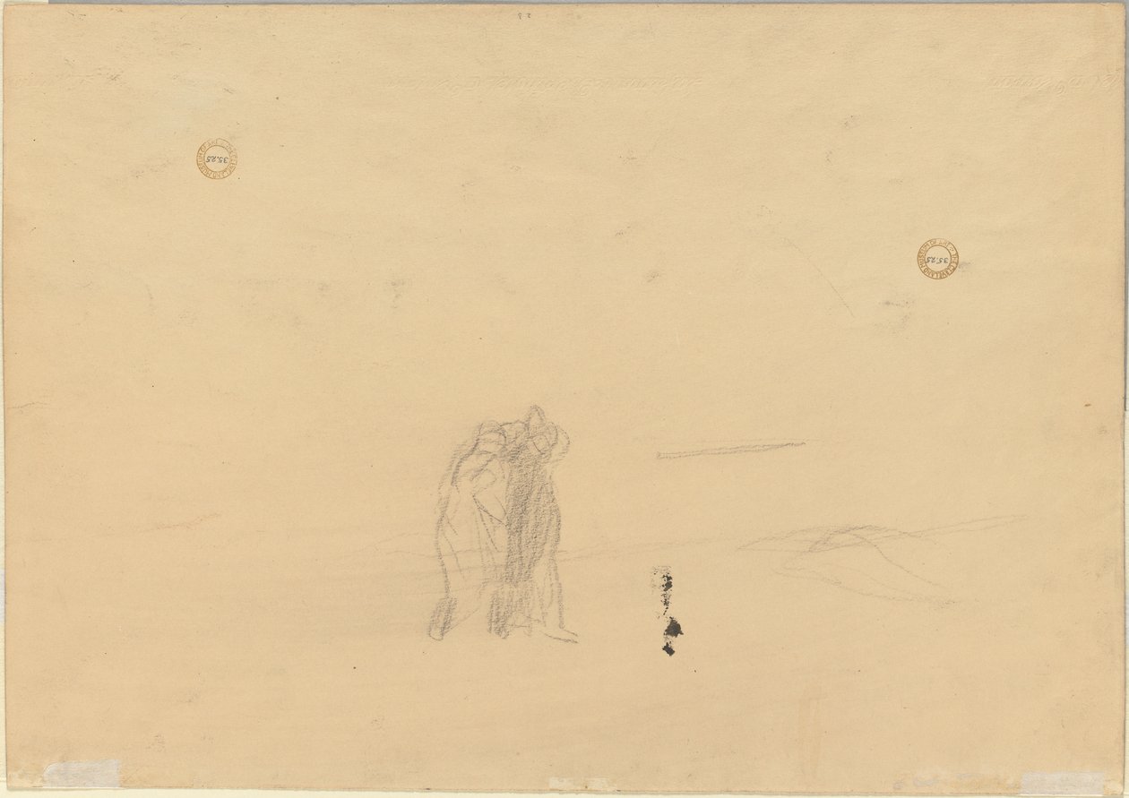 Figurer i ett landskap a tergo, ca. 1919. av Jean Louis Forain