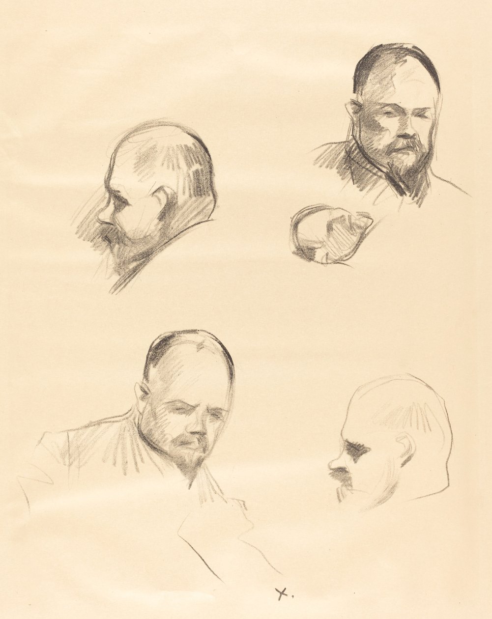 Fyra skisser av Ambroise Vollard av Jean Louis Forain