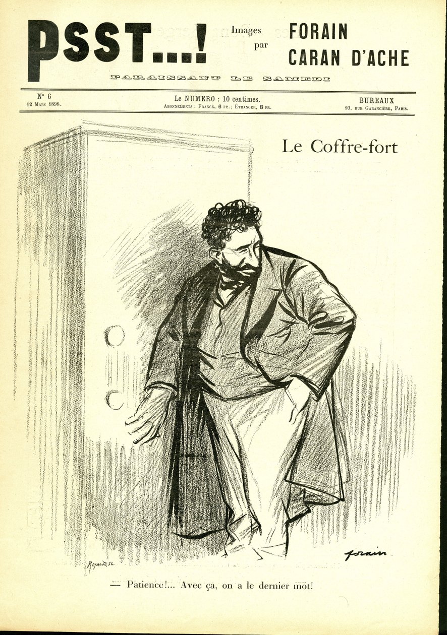 Illustration av Jean-Louis Forain (1852-1931) i Psst...! av Jean Louis Forain