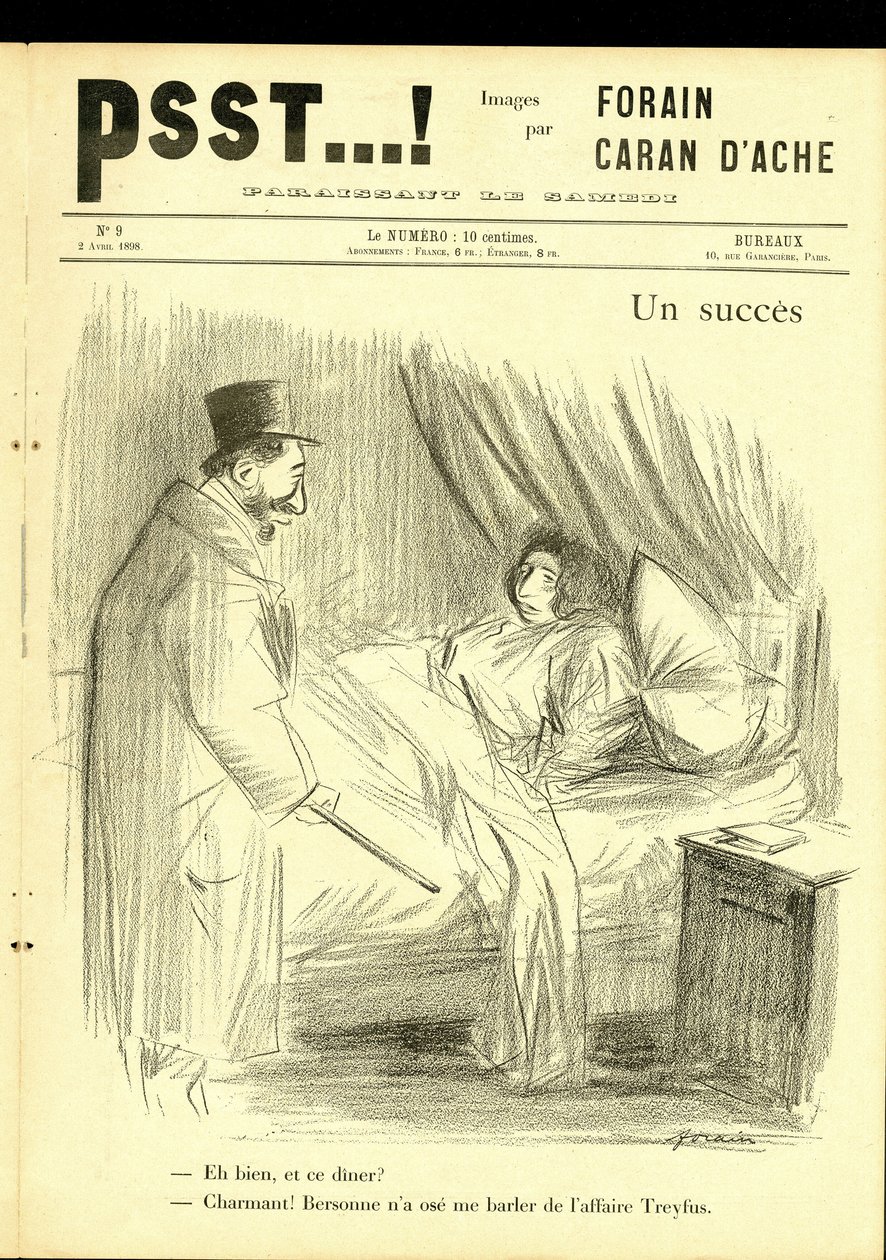 Illustration av Jean-Louis Forain (1852-1931) i Psst...! av Jean Louis Forain