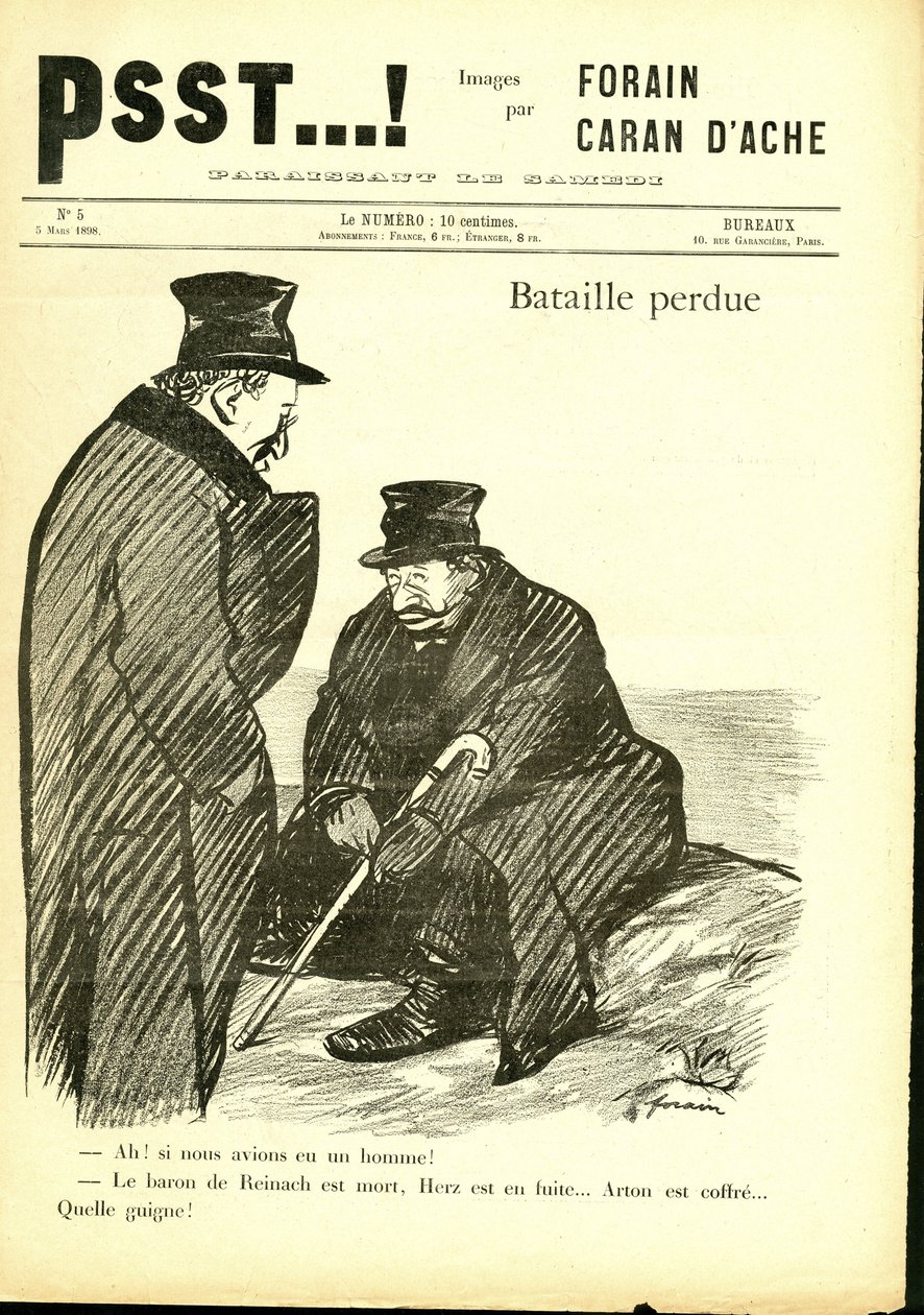 Illustration av Jean-Louis Forain (1852-1931) i Psst...! av Jean Louis Forain