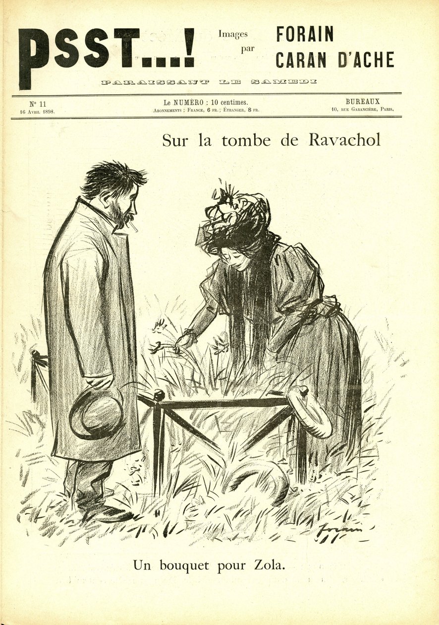 Illustration av Jean-Louis Forain (1852-1931) i Psst...! av Jean Louis Forain