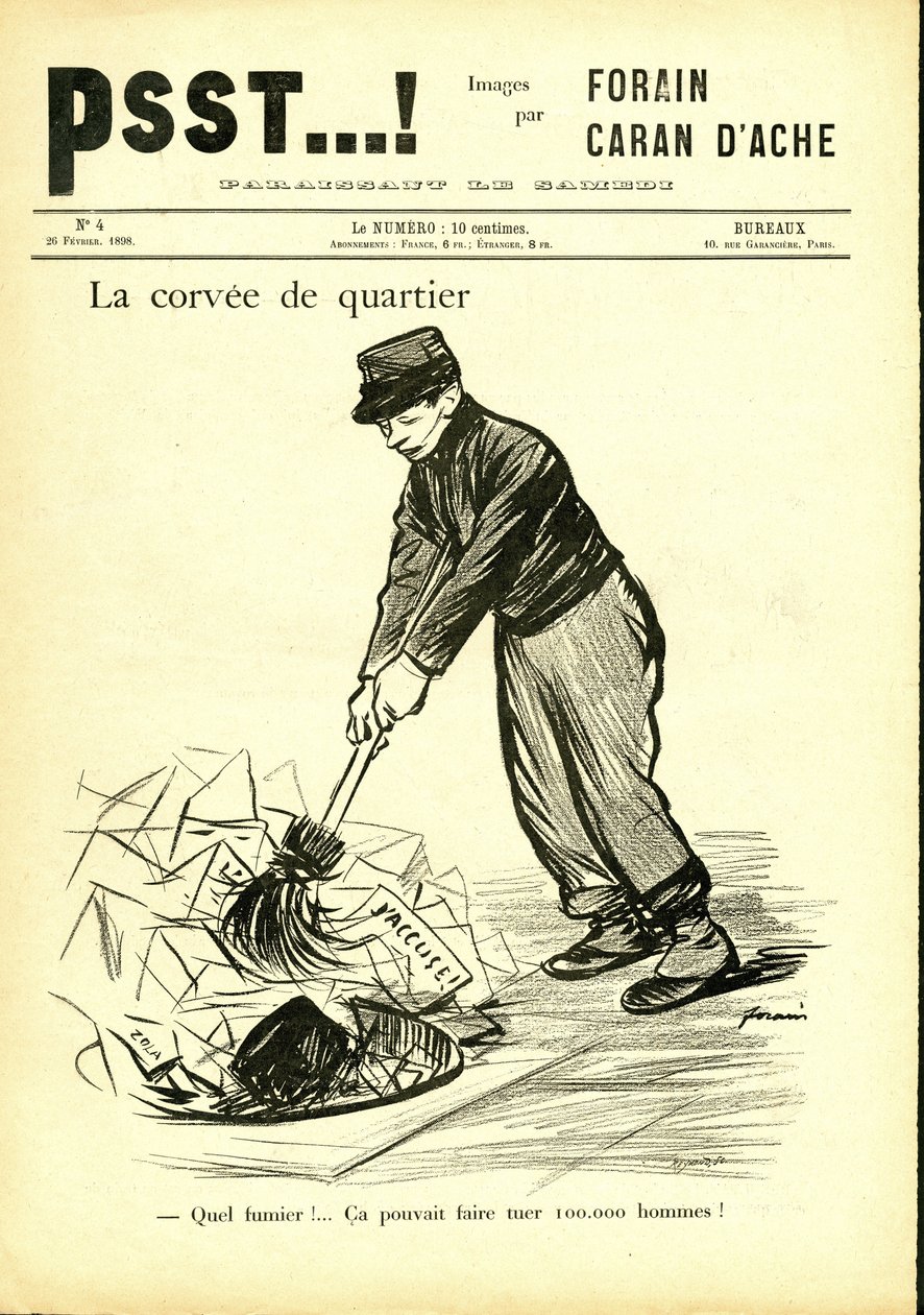 Illustration av Jean-Louis Forain (1852-1931) i Psst...! av Jean Louis Forain