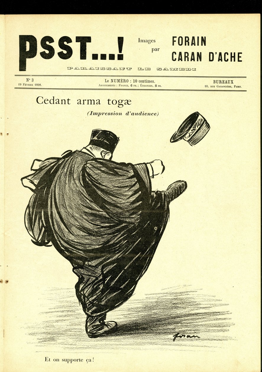 Illustration av Jean-Louis Forain (1852-1931) i Psst...! av Jean Louis Forain