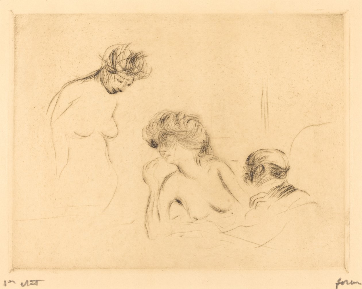 I ett privat rum (tredje tallriken) av Jean Louis Forain