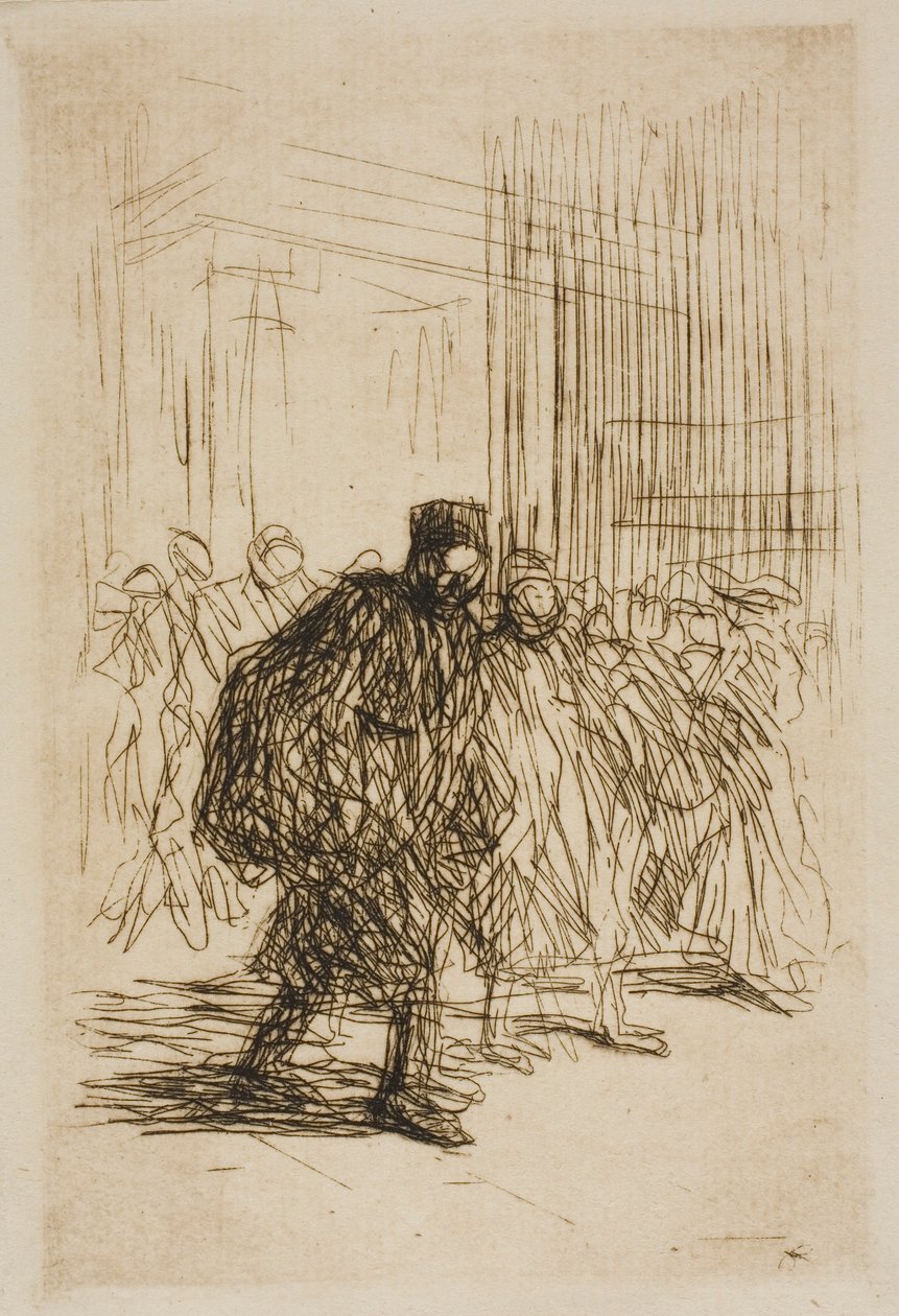 I korridorerna i domstolsbyggnaden av Jean Louis Forain