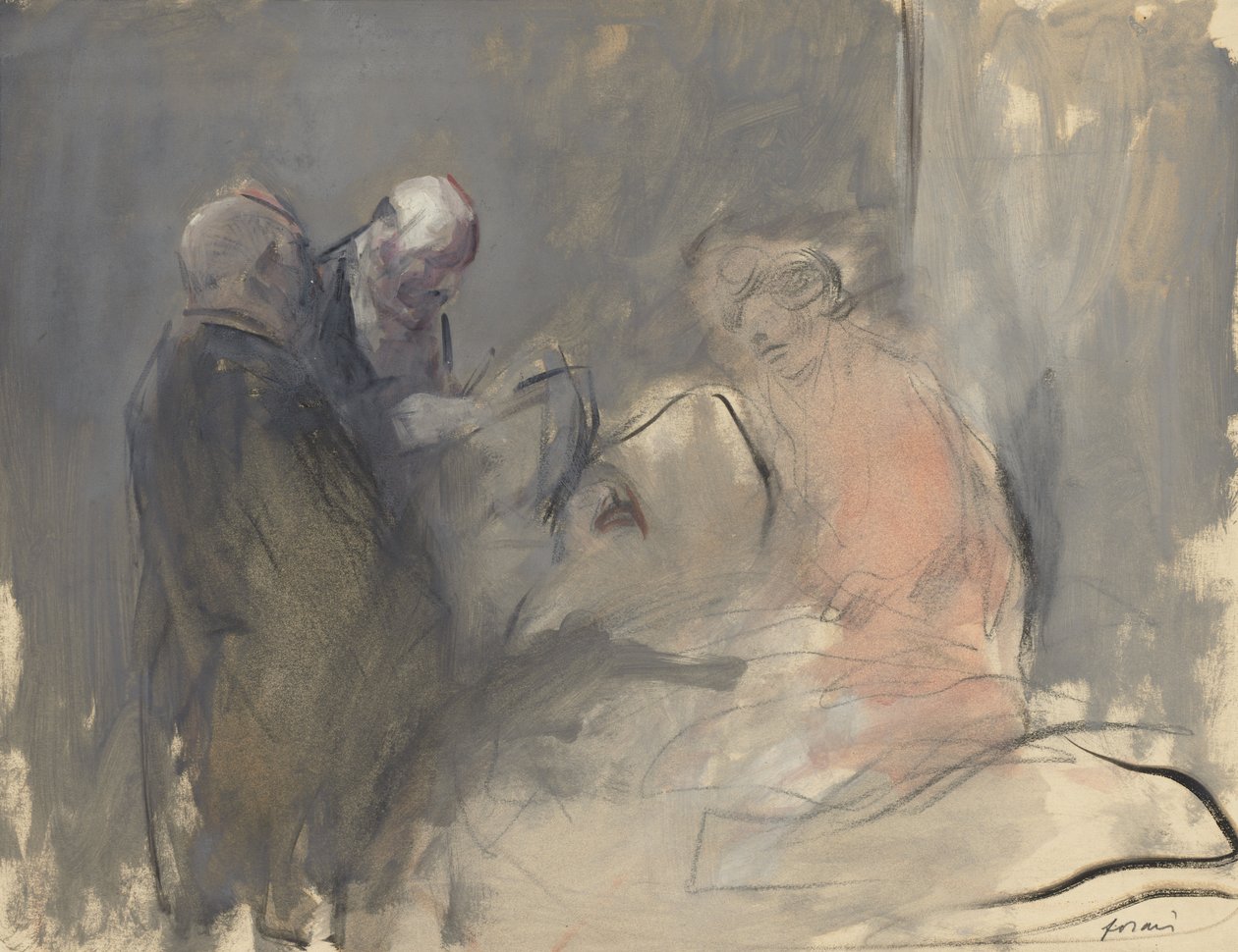 På sjukhuset (recto) av Jean Louis Forain