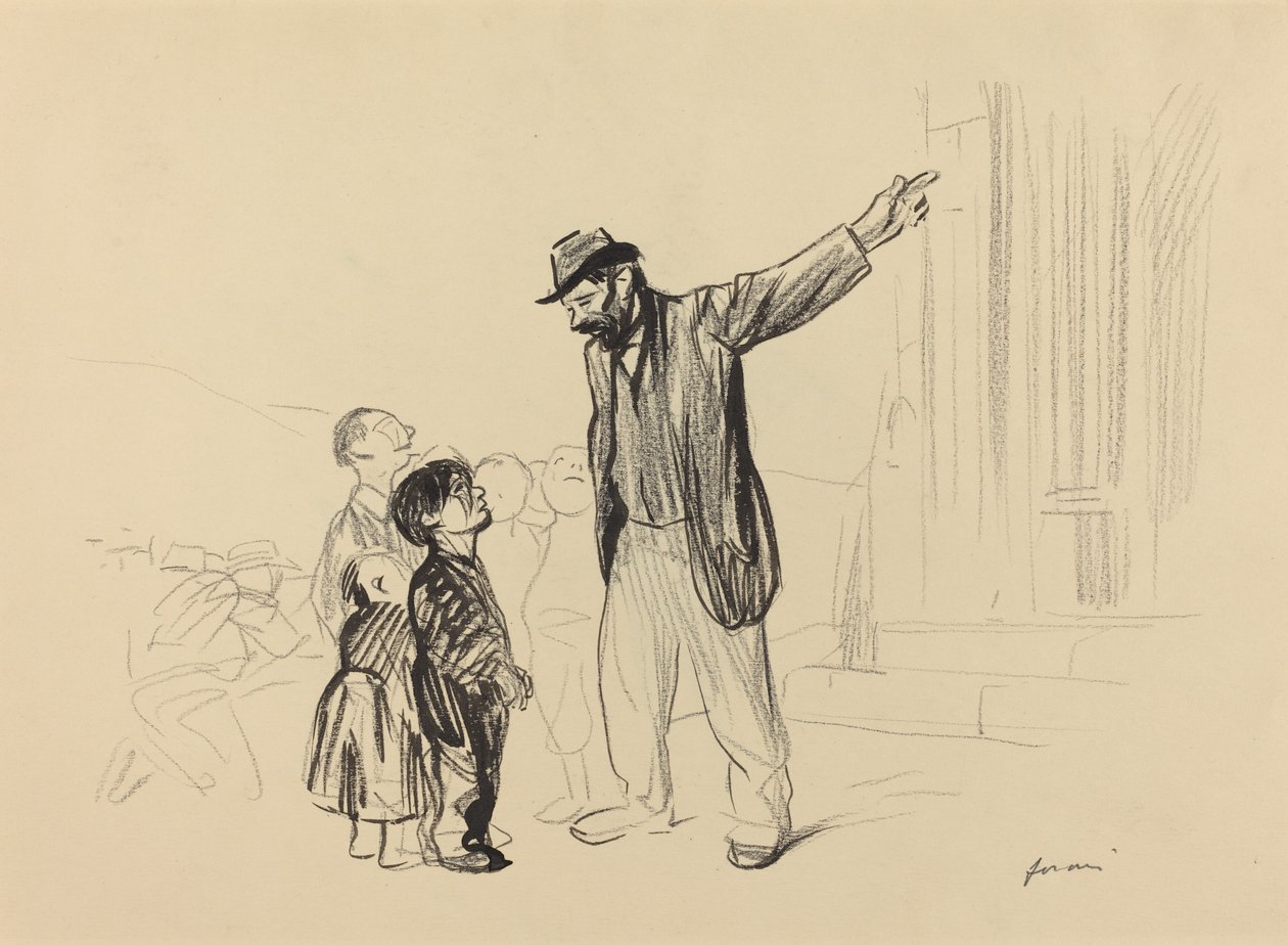 Deras fäders kyrka, ca. 19141919. av Jean Louis Forain