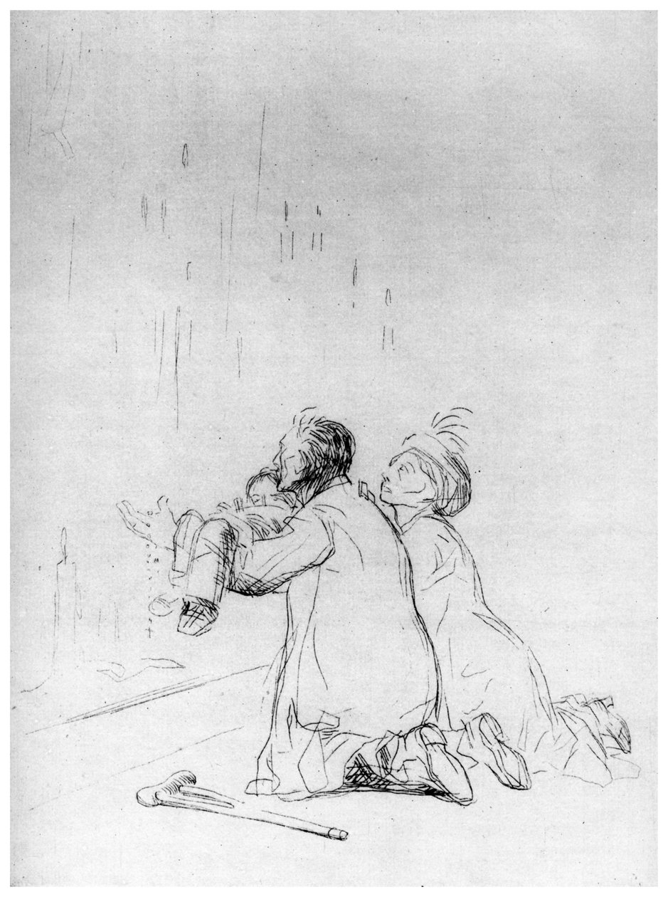 Önskemålet vid grottan, c1870-1930 1924 av Jean Louis Forain