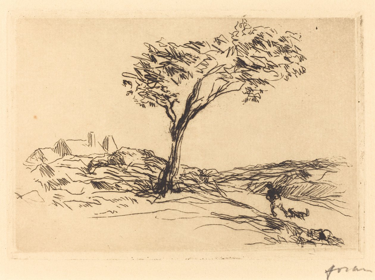 Landskap i omgivningarna av Versailles av Jean Louis Forain