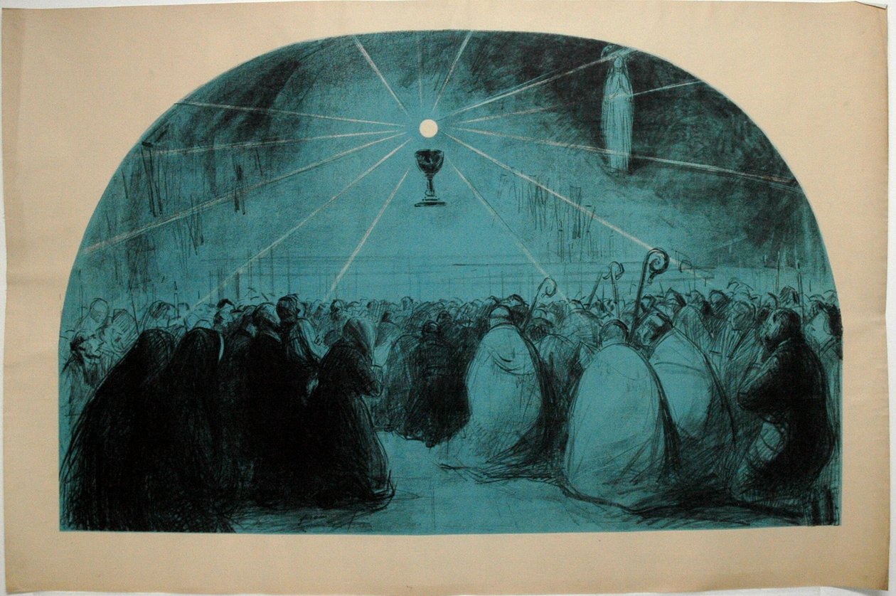Lourdes, 1914, 25:e internationella eukaristiska kongressen av Jean Louis Forain
