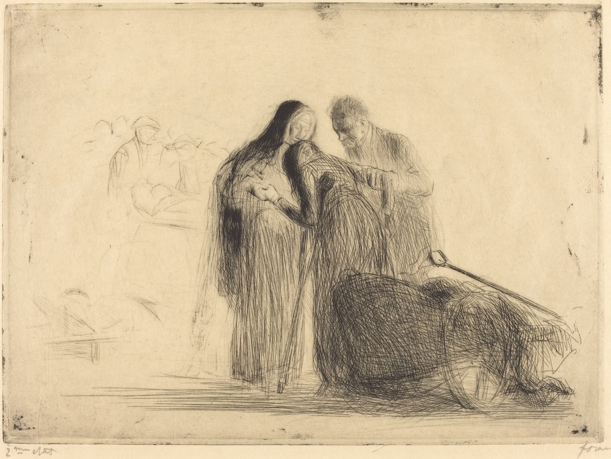Lourdes, den förlamade (andra plattan) av Jean Louis Forain