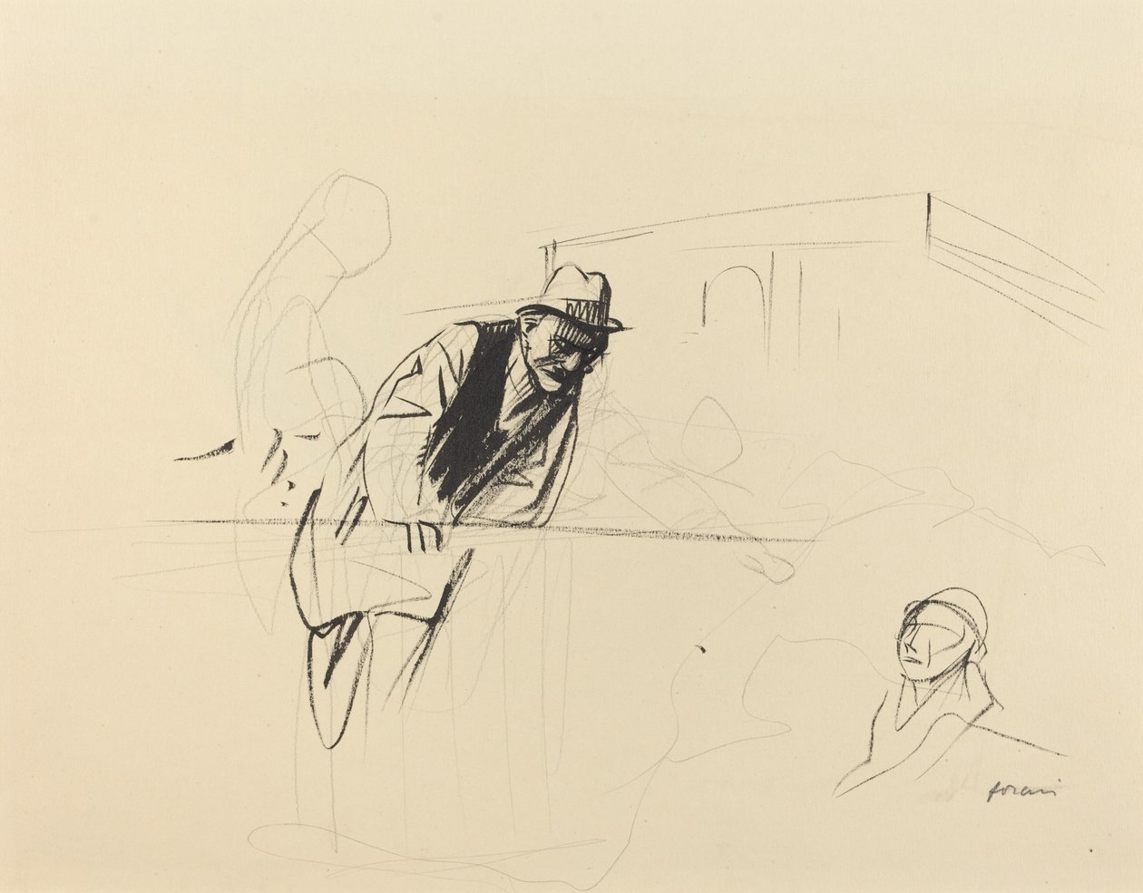 Förhandlingar på Trianonpalatset, Versailles av Jean Louis Forain