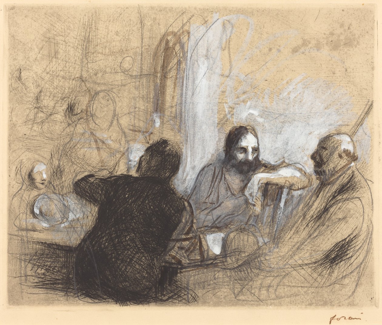 Pilgrimer i Emmaus av Jean Louis Forain