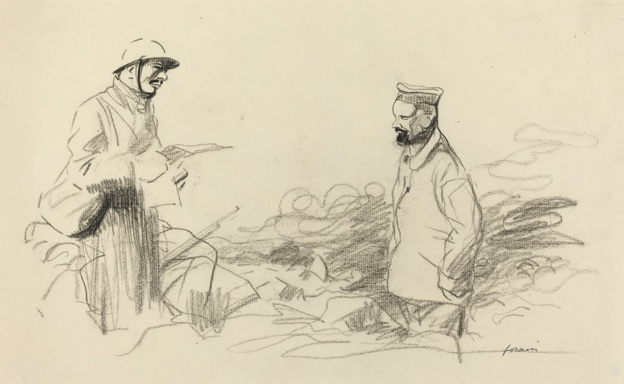 Poilu erkänner tysk soldat av Jean Louis Forain