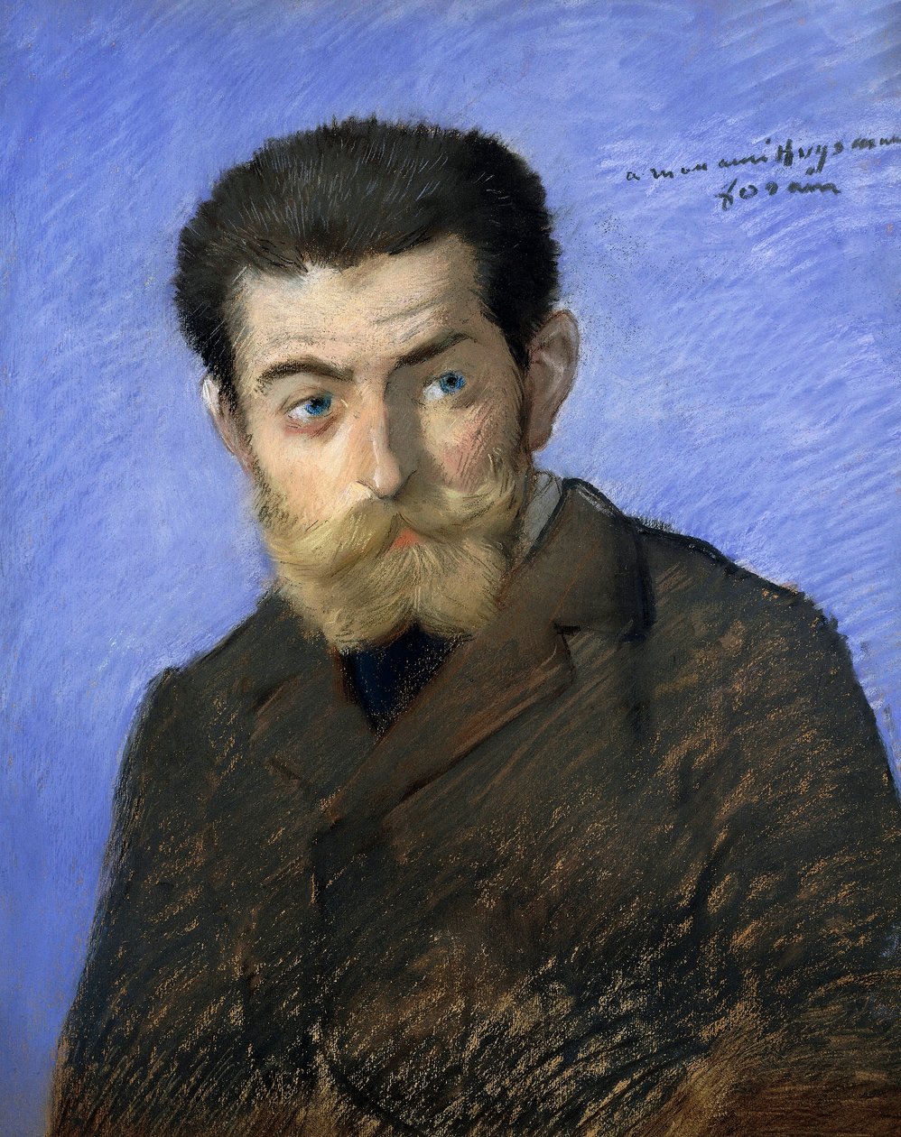 Porträtt av Joris Karl Huysmans, pseudonym för Charles-Marie-Georges Huysmans (Paris av Jean Louis Forain