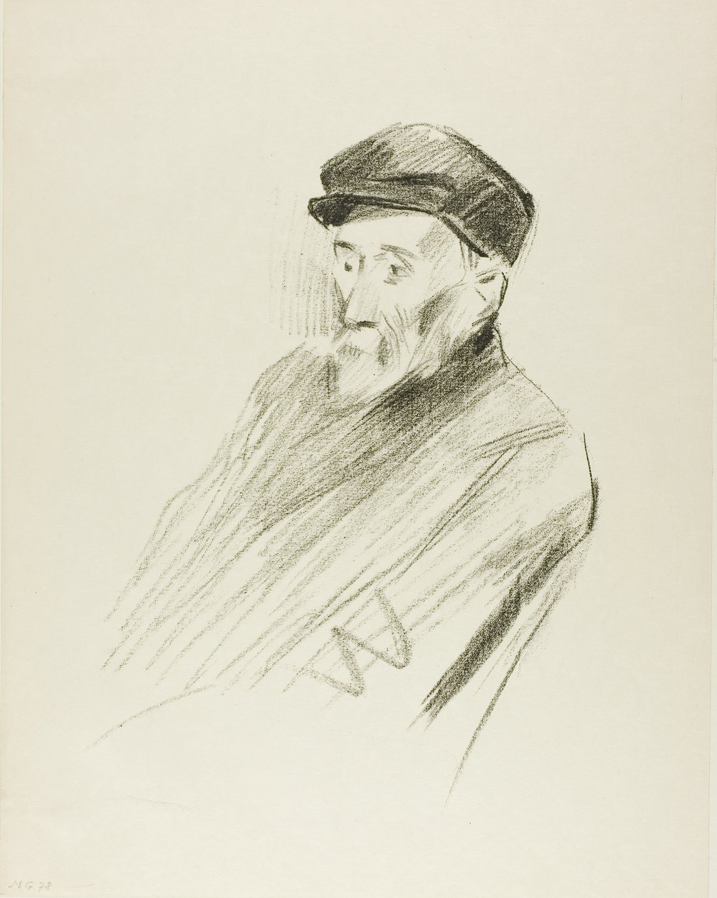 Porträtt av Renoir, tredje plattan av Jean Louis Forain