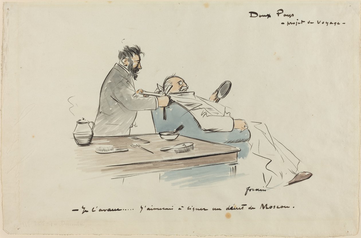 Reseprojekt, c. 1897. av Jean Louis Forain