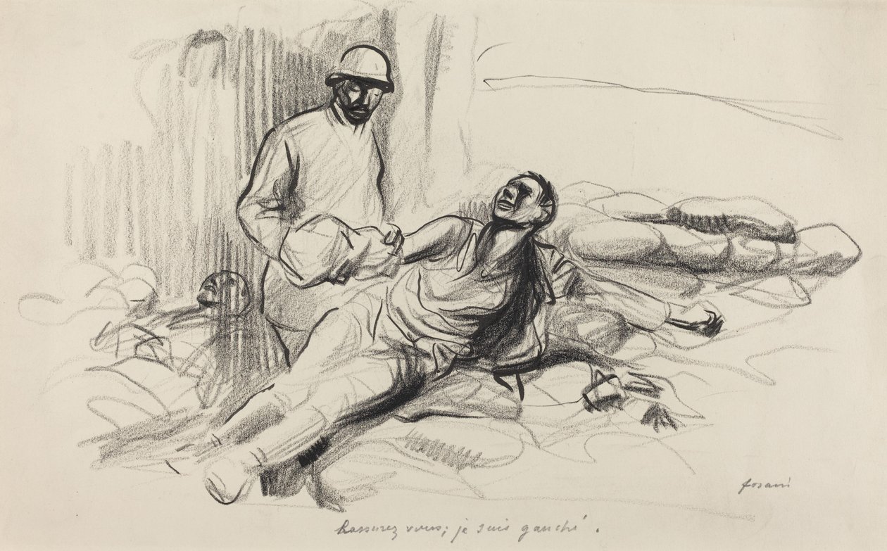 Oroa dig inte, jag är kvar., c. 19141919. av Jean Louis Forain