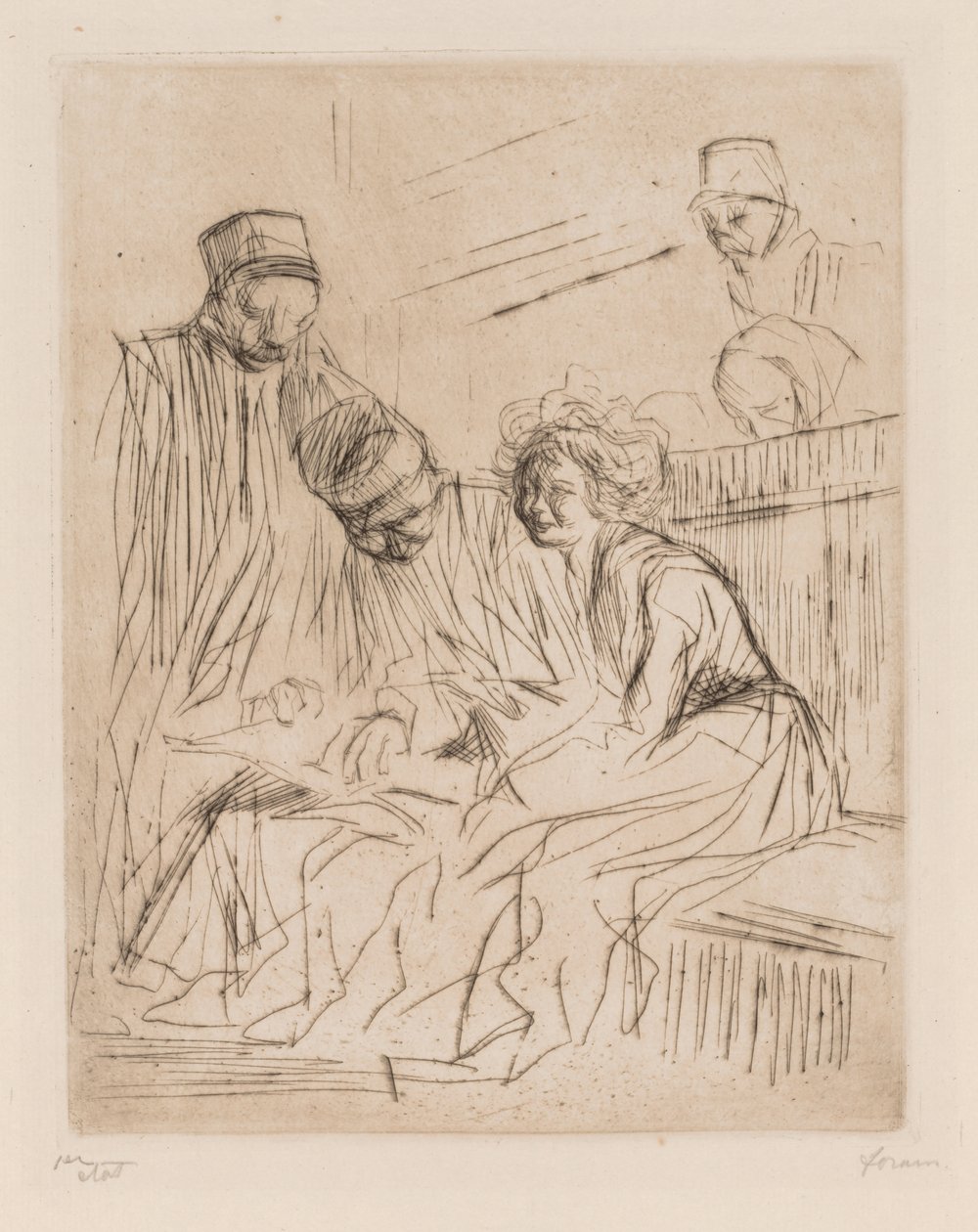 Läsning av advokatbrevet av Jean Louis Forain