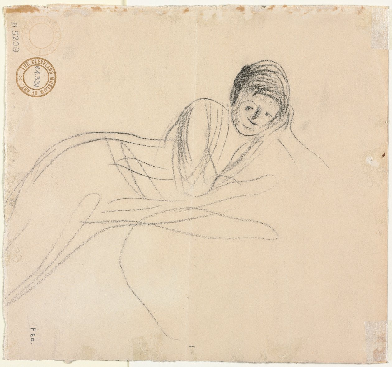 Reclining Woman a tergo, 1915. av Jean Louis Forain