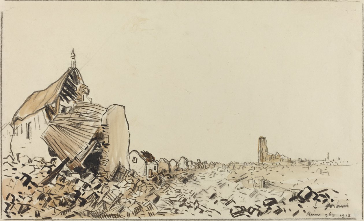 Reims 9bre 1918, troligen 1918. av Jean-Louis Forain