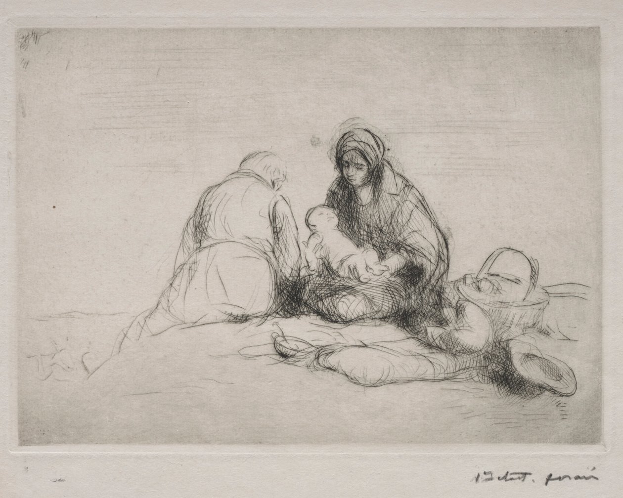 Vila på flykten till Egypten. av Jean Louis Forain
