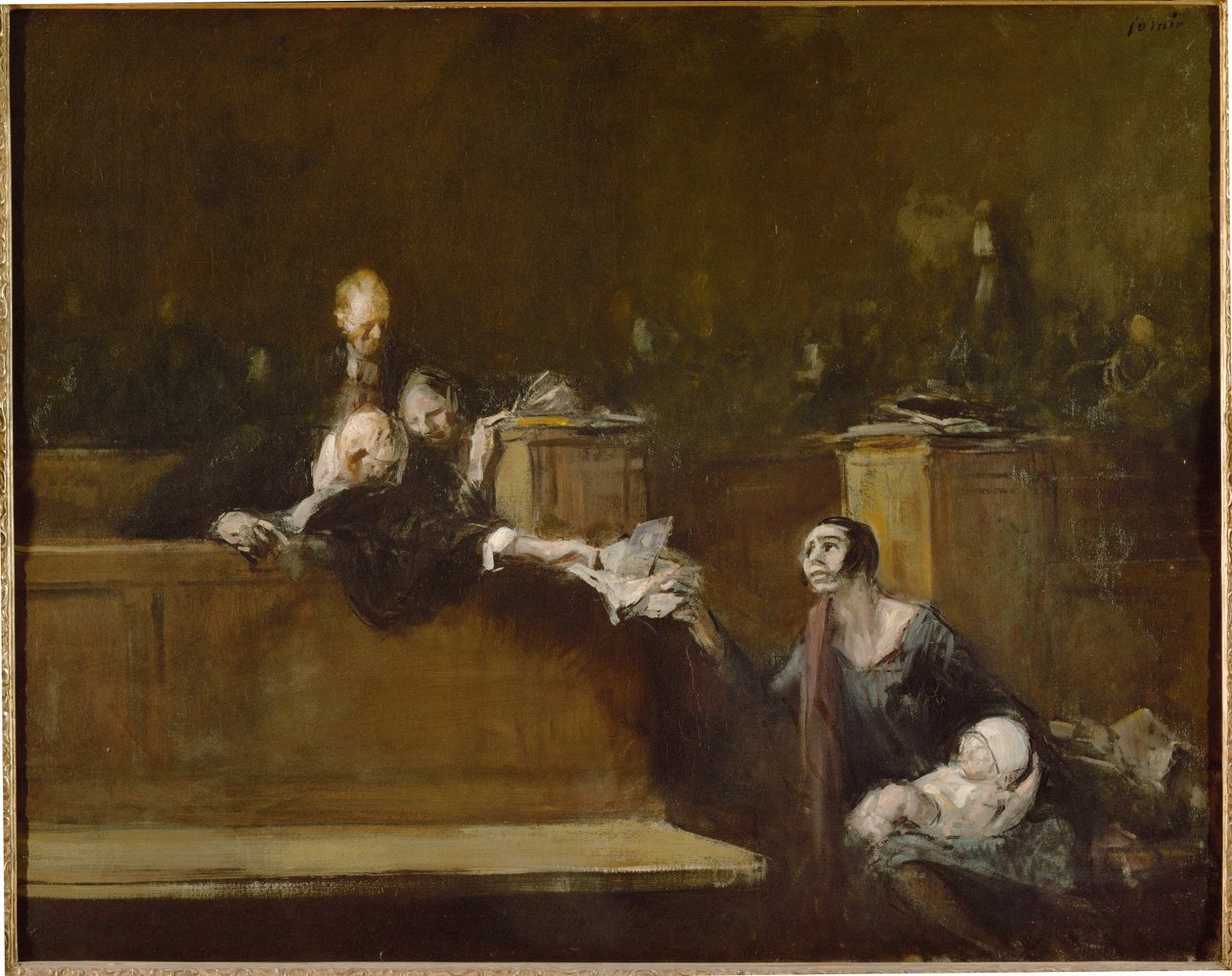 Domstolsscener ... av Jean Louis Forain