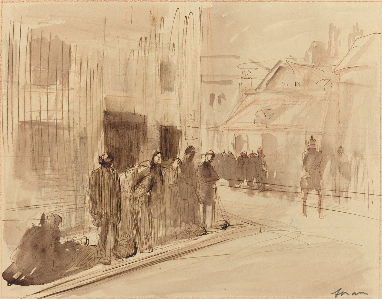Slaveri i norr, ca. 19141919. av Jean Louis Forain