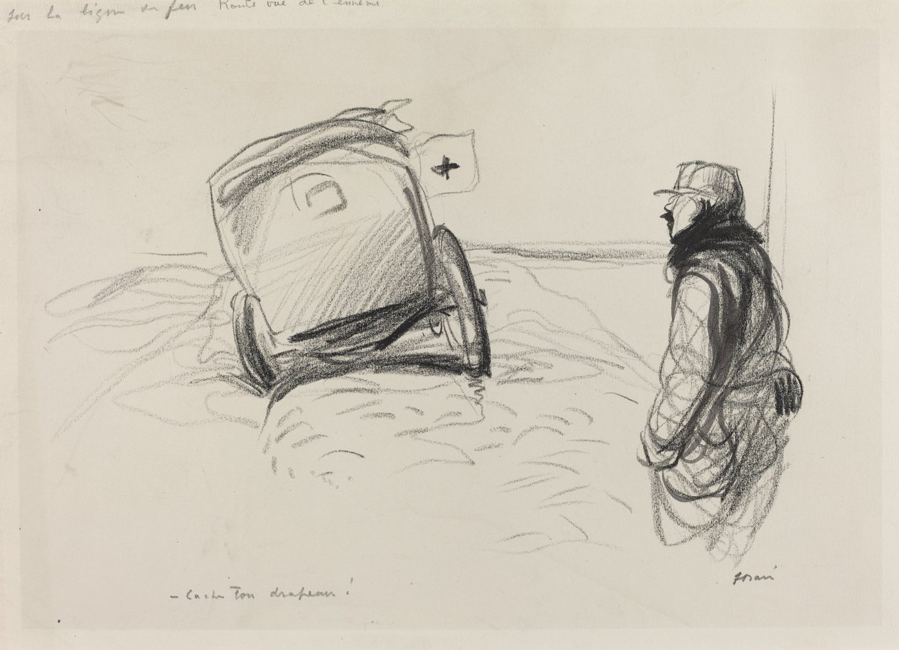 I skottlinjen, ca. 19141919. av Jean Louis Forain