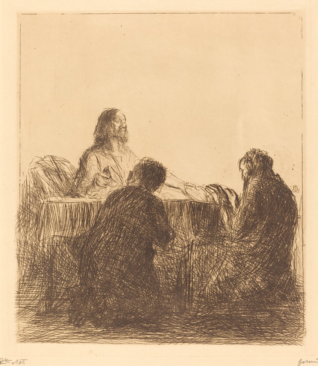 Brytandet av brödet av Jean Louis Forain