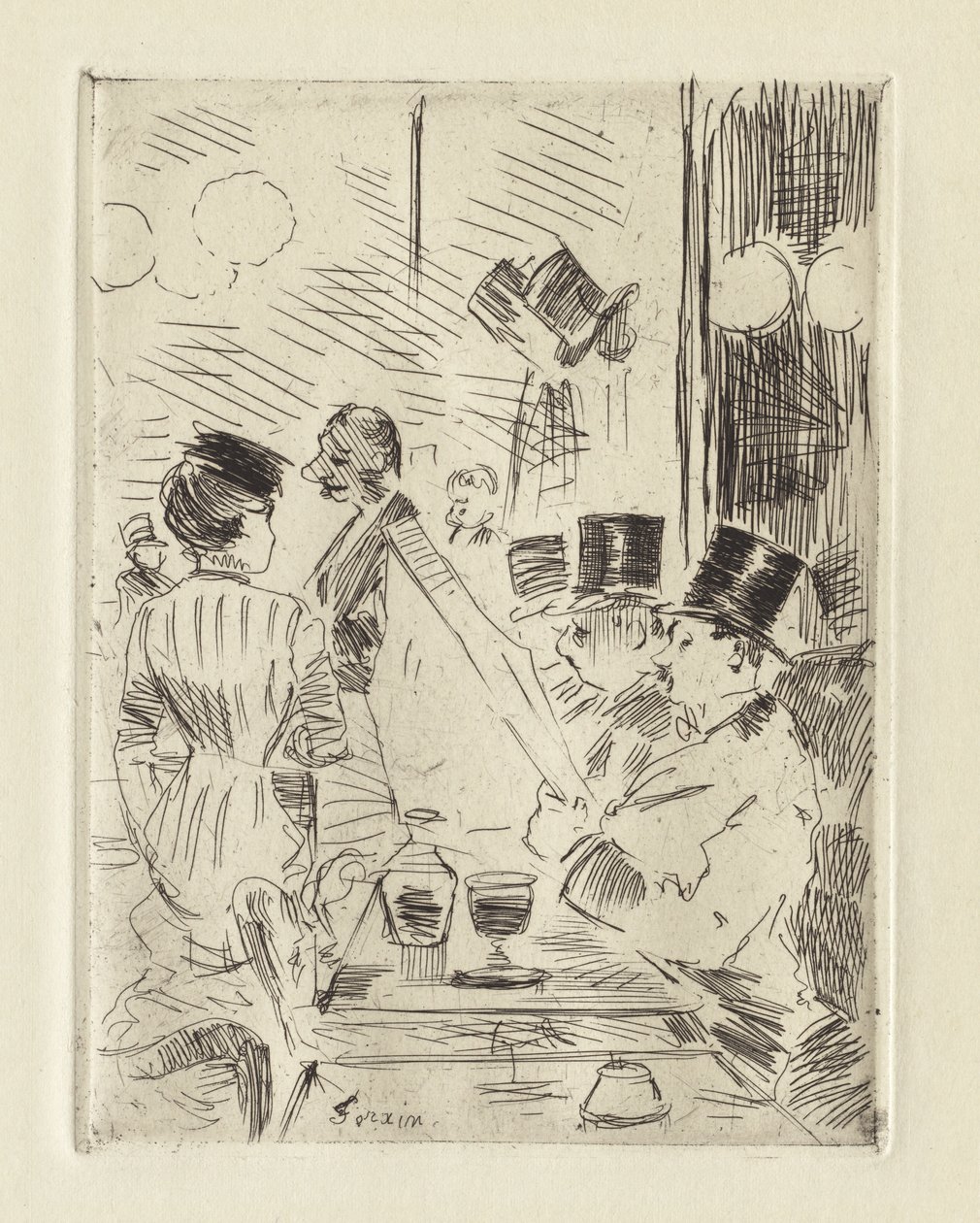 Kaféet i det nya Aten av Jean Louis Forain
