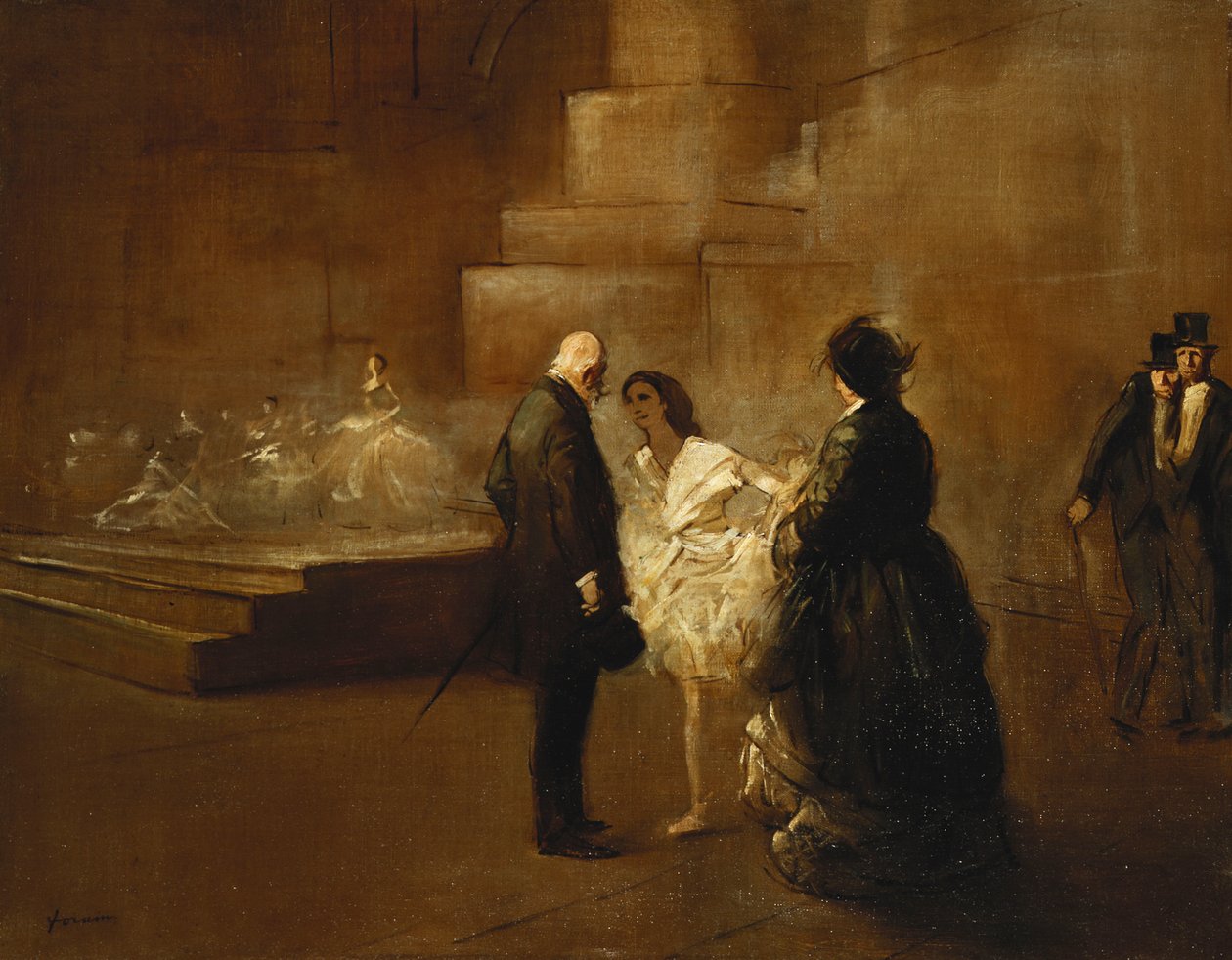 Danslektionen; Danslektionen, av Jean Louis Forain