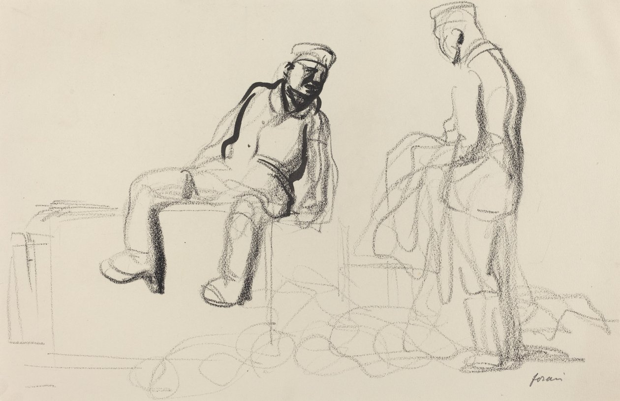 Det ekonomiska tillbakadraget, c. 19141919. av Jean Louis Forain