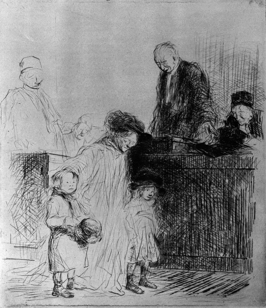 Publikens utgång, 1925. av Jean Louis Forain