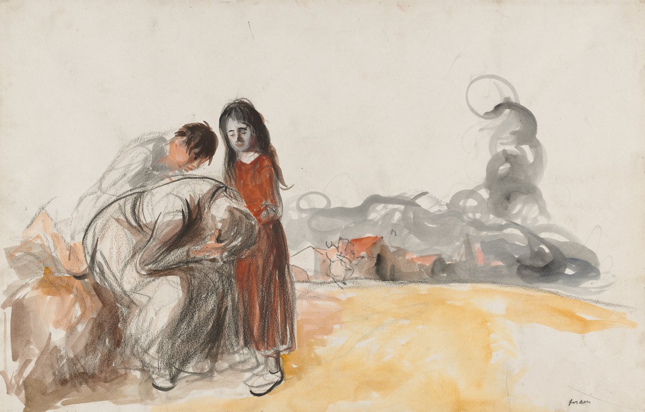 Tyskarna har gått bort, fjärde kvartalet 1800-talet eller första tredje 1900-talet. av Jean Louis Forain